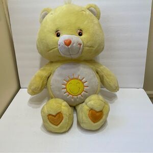 VINTAGE 2002 LARGE FUNSHINE YELLOW CARE‎ BEAR 26 INCHES